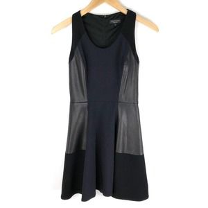Rag & Bone Dress Montrose Black Lamb Leather 0